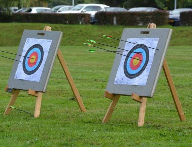  Arrows stuck in the target 
